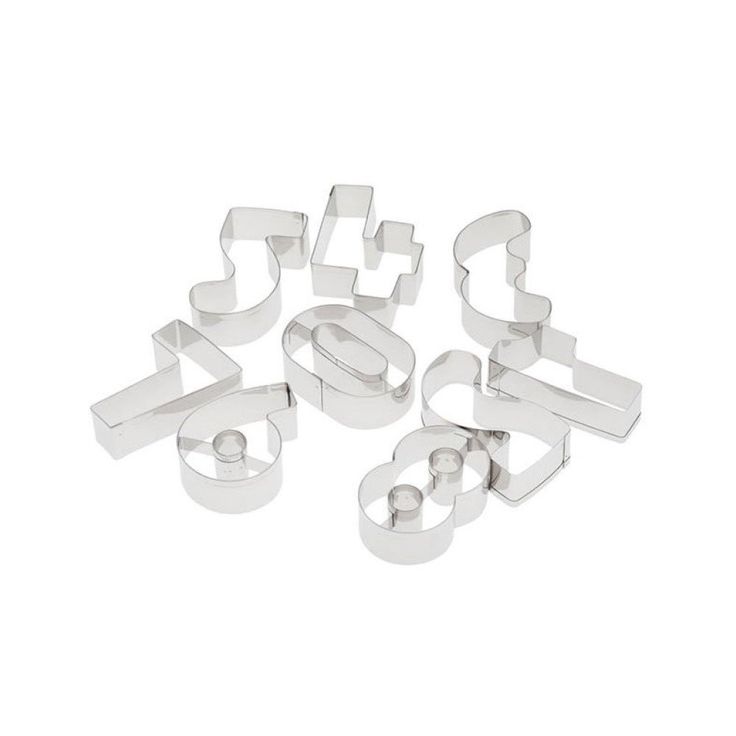 Stainless Steel Dough Cutters: Numbers - smartease