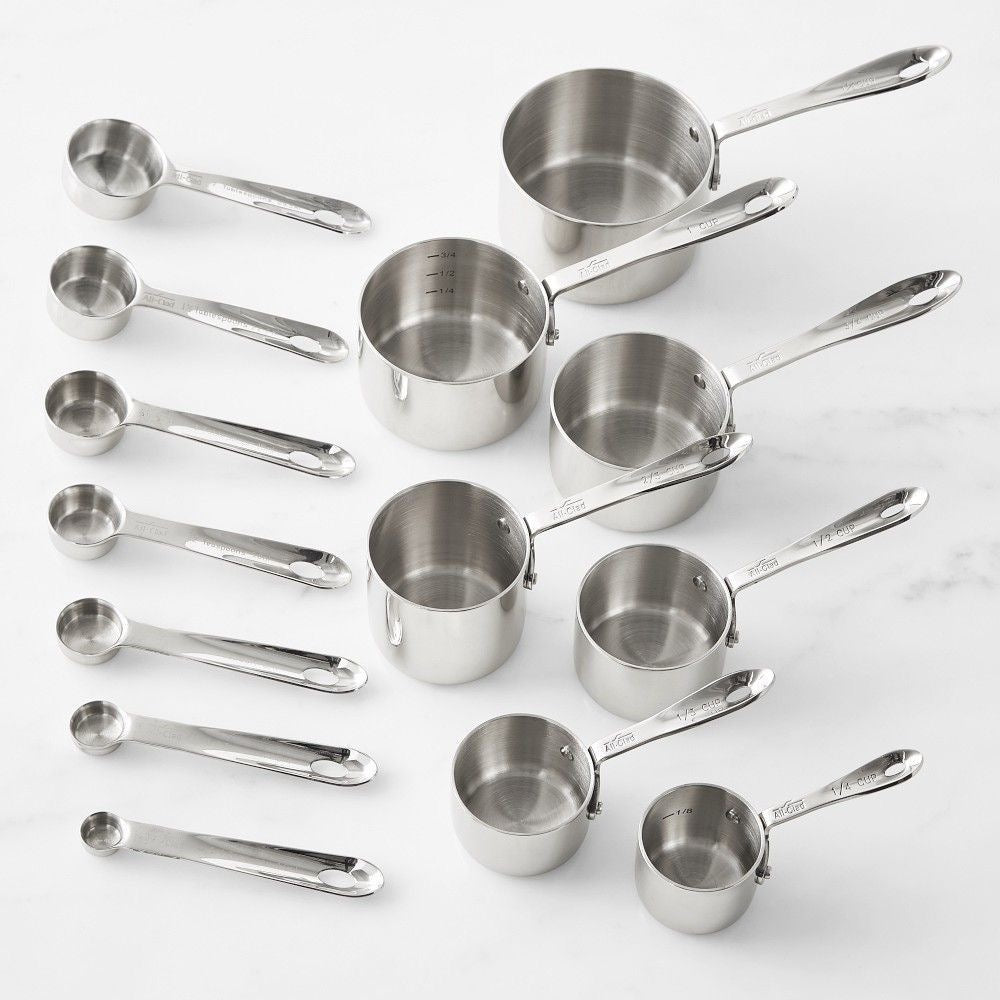 Stainless Steel Measuring Cups and Spoons Set - smartease