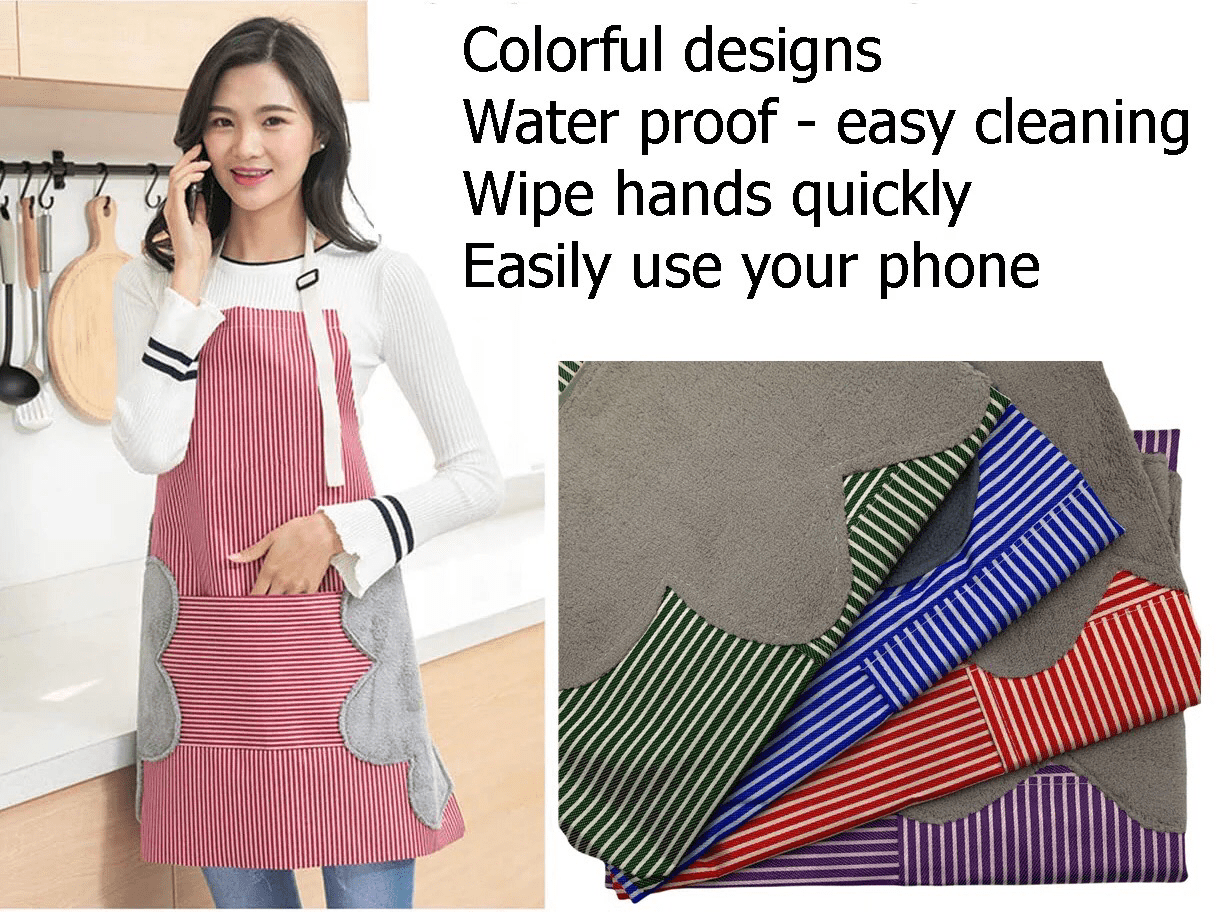 Waterproof Apron with Side Towels - smartease