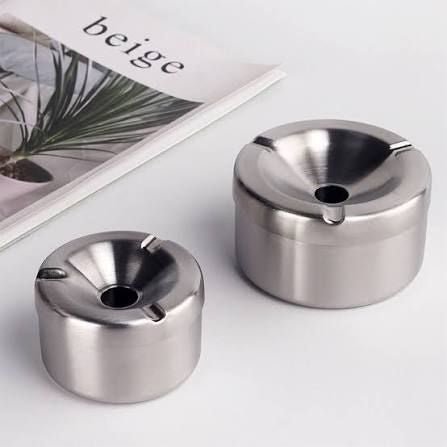Windproof Stainless Steel Ashtray - smartease