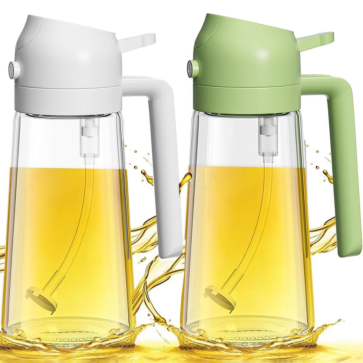 2 - in - 1 Glass Oil Sprayer & Dispenser Bottle - smartease