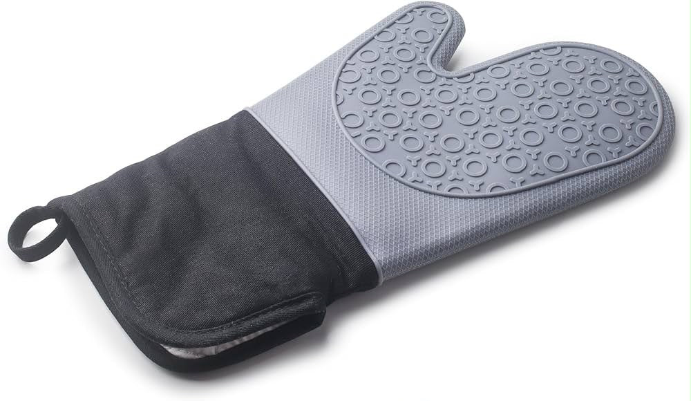 Heat Proof Silicone Oven Mitt Long Sleeve - smartease