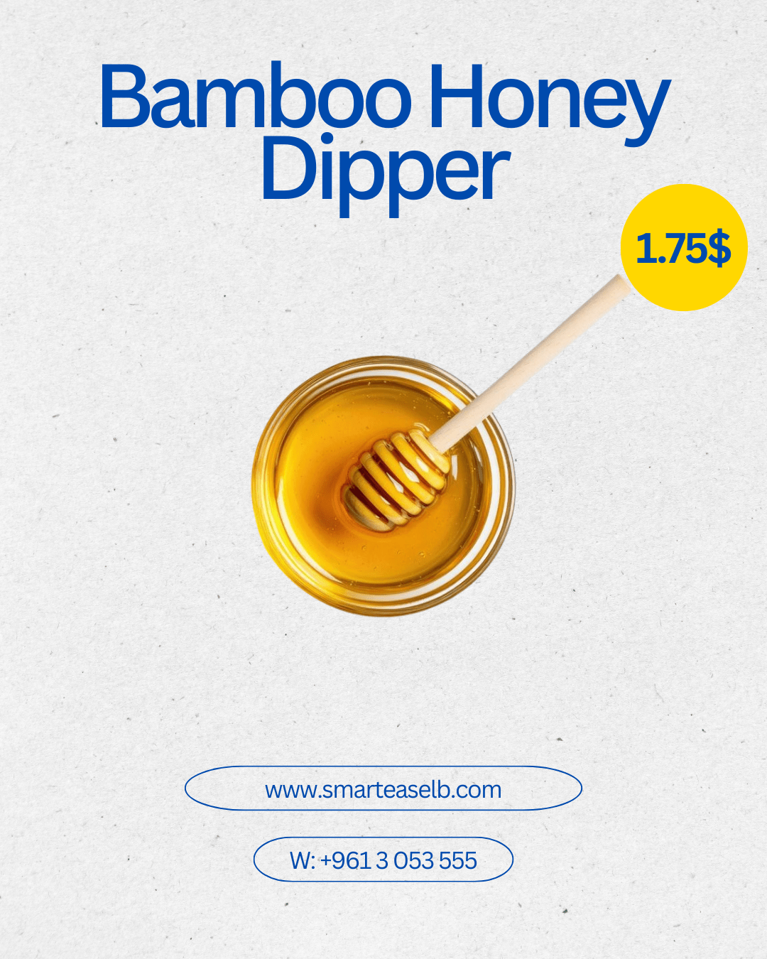 Bamboo Honey Dipper - smartease