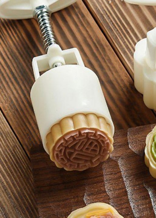 Big Maamoul Round Press with Spring 6 designs - smartease