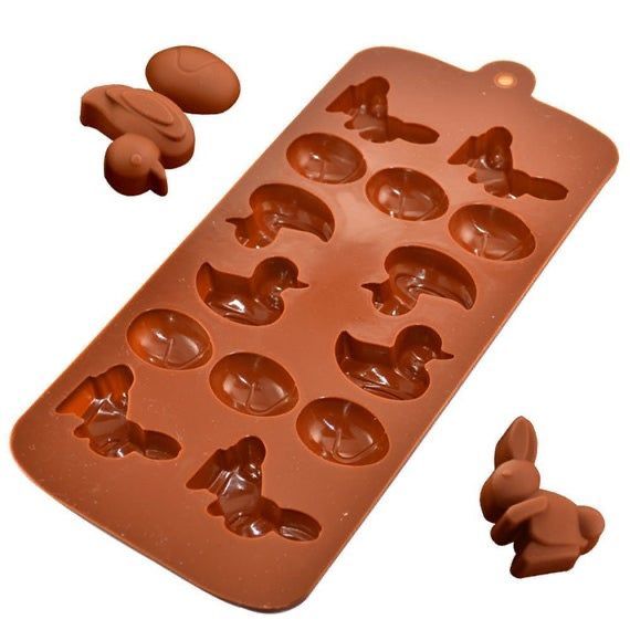 Bunny, Duck & Egg Silicone Chocolate Mold - smartease