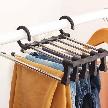 Collapsible Hanger for Pants - 6 hangers in 1 - smartease