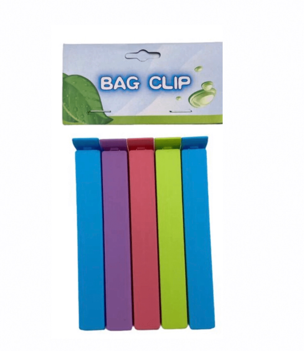 Colored Plastic Bag Clips (Pack of 5) - smartease