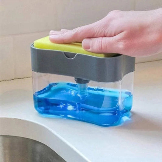 Dishwashing Liquid Pump and Sponge Box - smartease