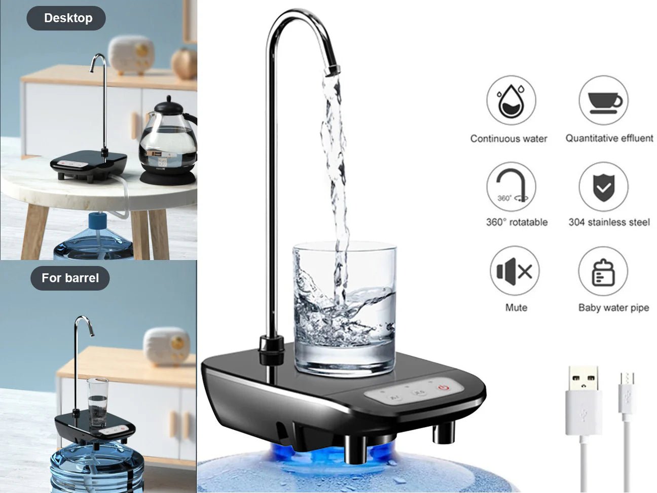 Electric Water Pump with Stand - smartease