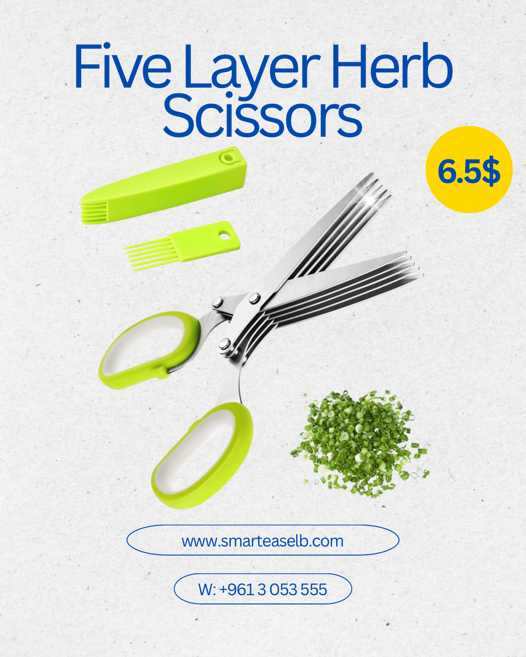 Five Layer Herb Scissors - smartease