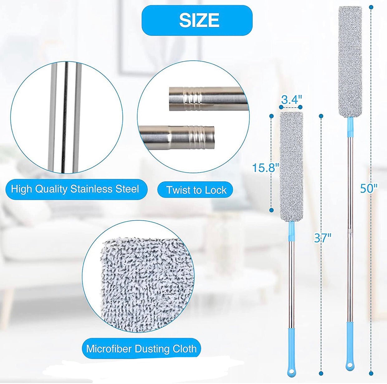 Flexible Microfiber Magic Duster - smartease