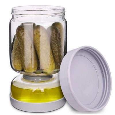 Flip Jar for Pickles and Olives - smartease