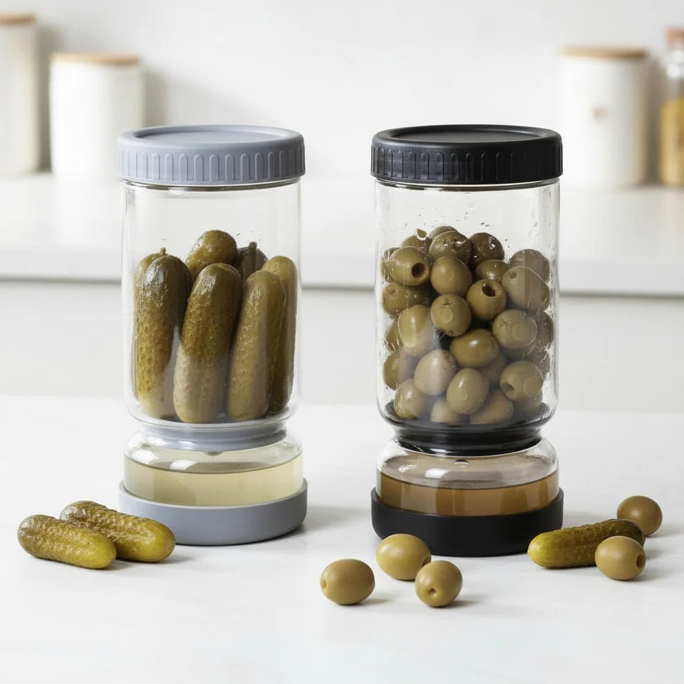 Flip Jar for Pickles and Olives - smartease