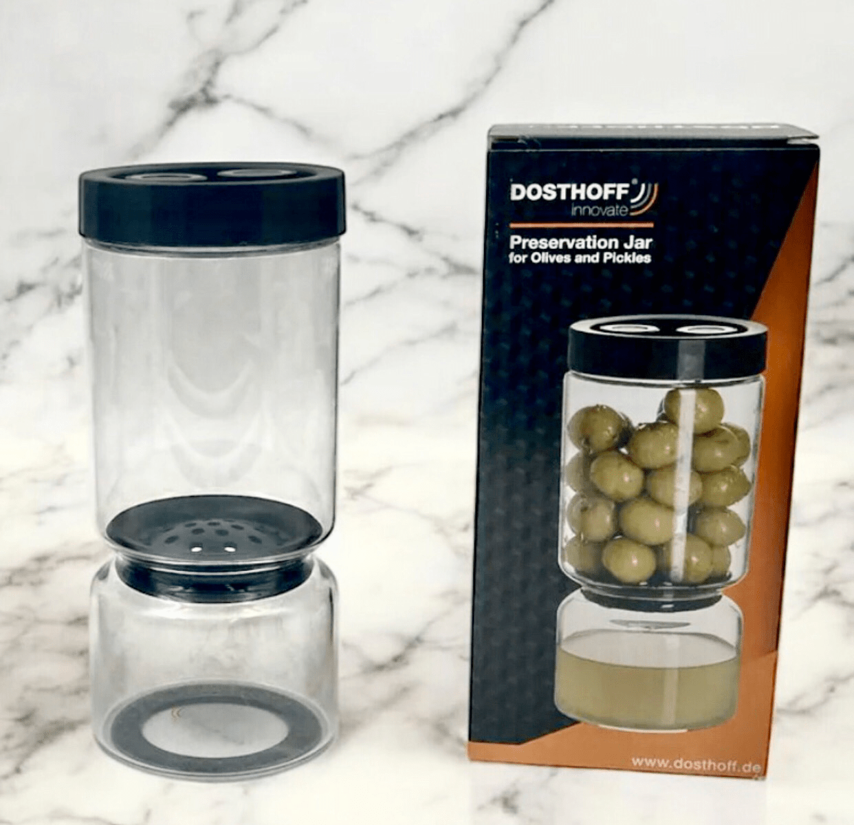 Flip Jar for Pickles and Olives - smartease