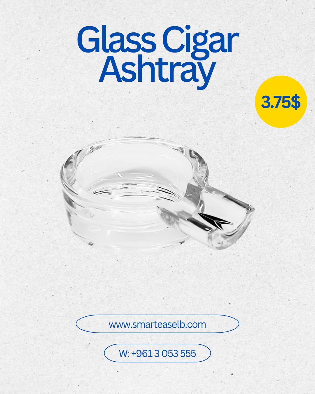 Glass Cigar Ashtray - smartease