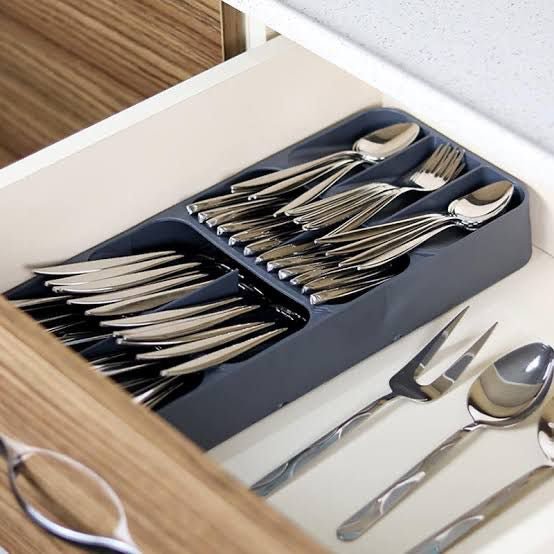 Kitchen Drawer Cutlery Organizer (9 Cells) - smartease