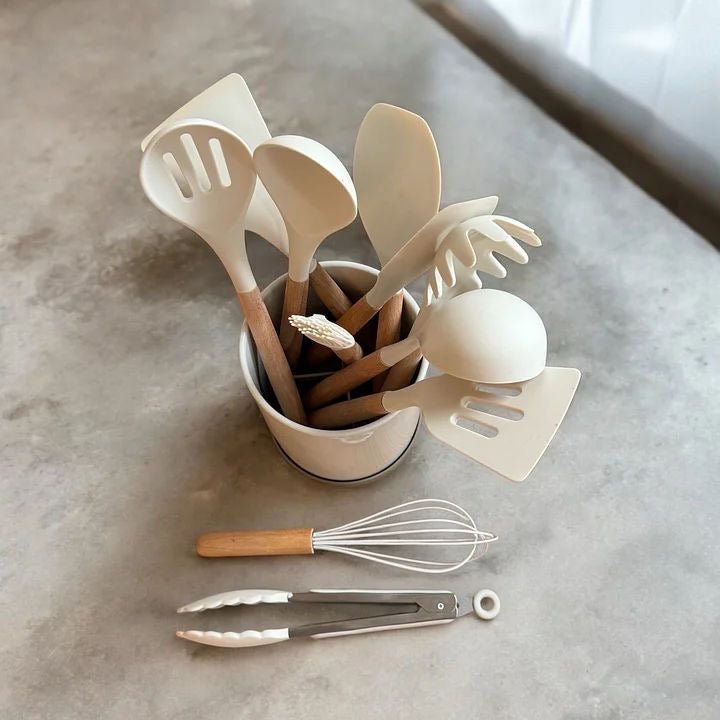 Kitchen Silicone Utensils Set (12 Pieces) - smartease