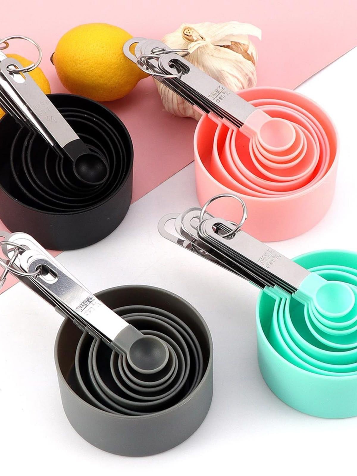 Measuring Cups and Spoons Set with Stainless Steel Handles - smartease