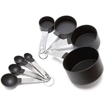 Measuring Cups and Spoons Set with Stainless Steel Handles - smartease