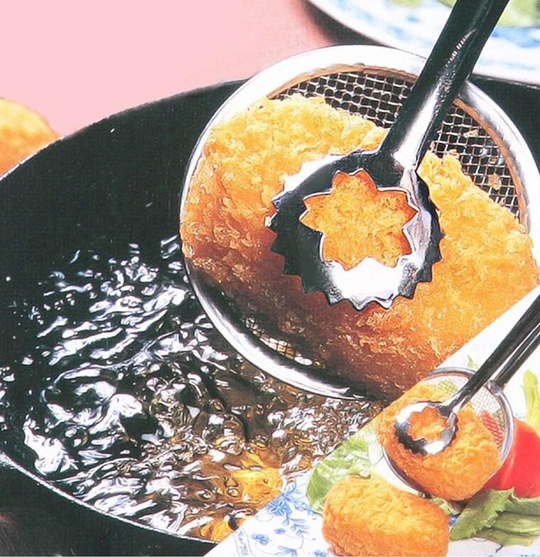 Mesh Frying Tong Clip Strainer - smartease