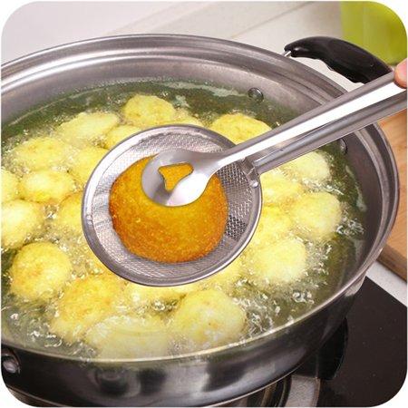 Mesh Frying Tong Clip Strainer - smartease