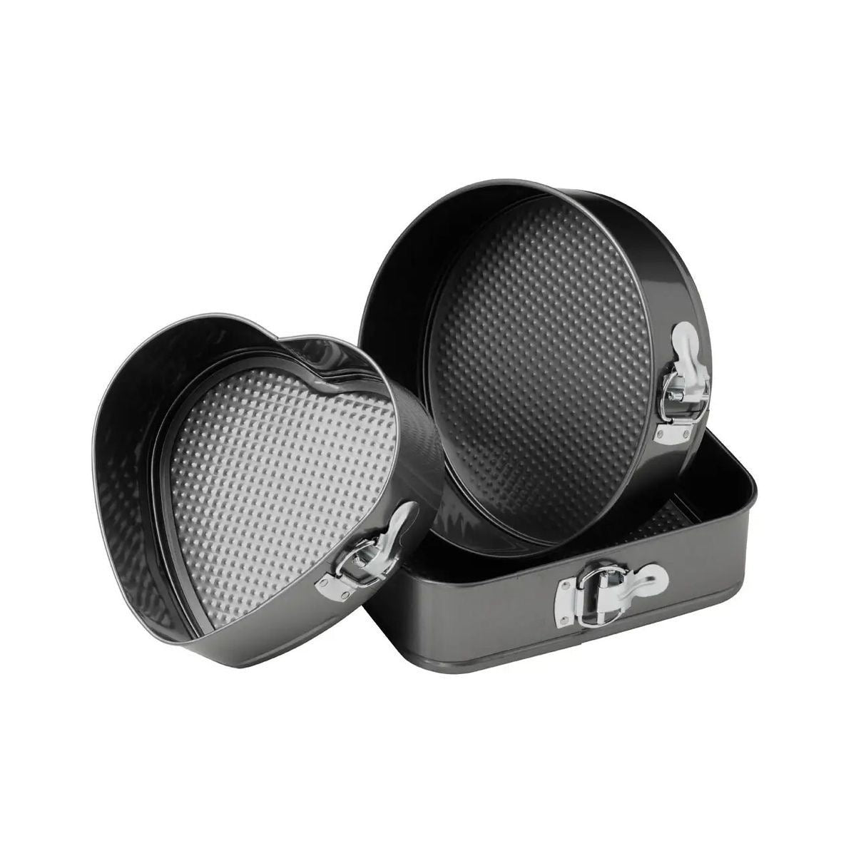 Non - Stick Springform Cake Mold Pans (Set of 3) - smartease