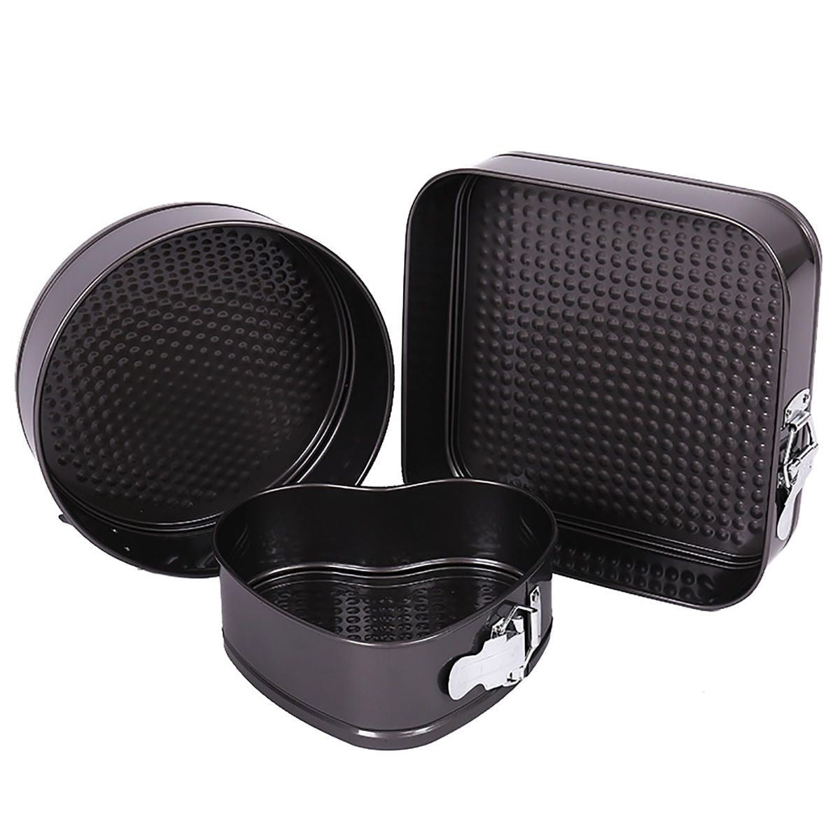 Non - Stick Springform Cake Mold Pans (Set of 3) - smartease
