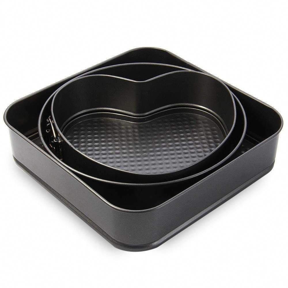 Non - Stick Springform Cake Mold Pans (Set of 3) - smartease