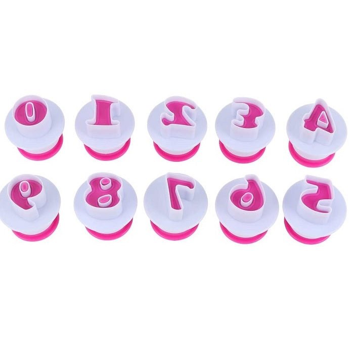 Numbers Press-On Dough Cutters Pink - smartease