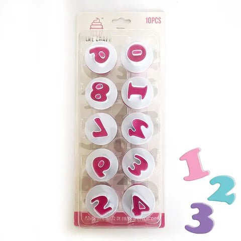 Numbers Press-On Dough Cutters Pink - smartease