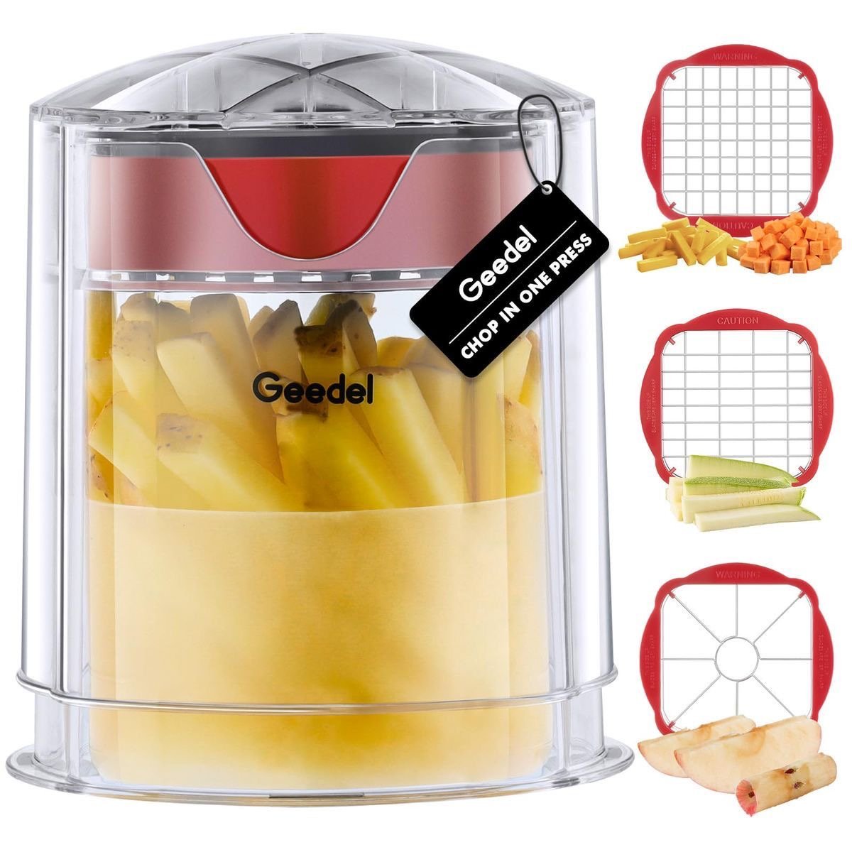 One Press Veggie Chopper - smartease