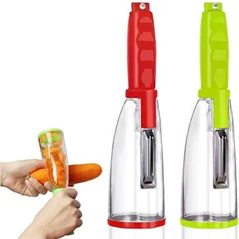 Peeler with Peel Catching Cover - smartease