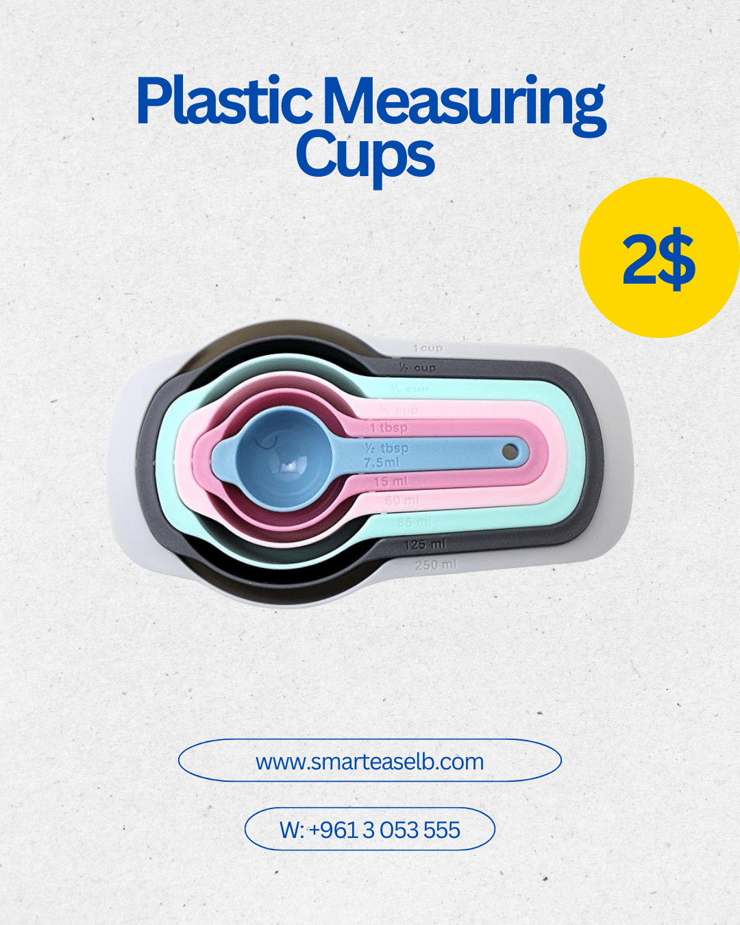 Plastic Measuring Cups - smartease