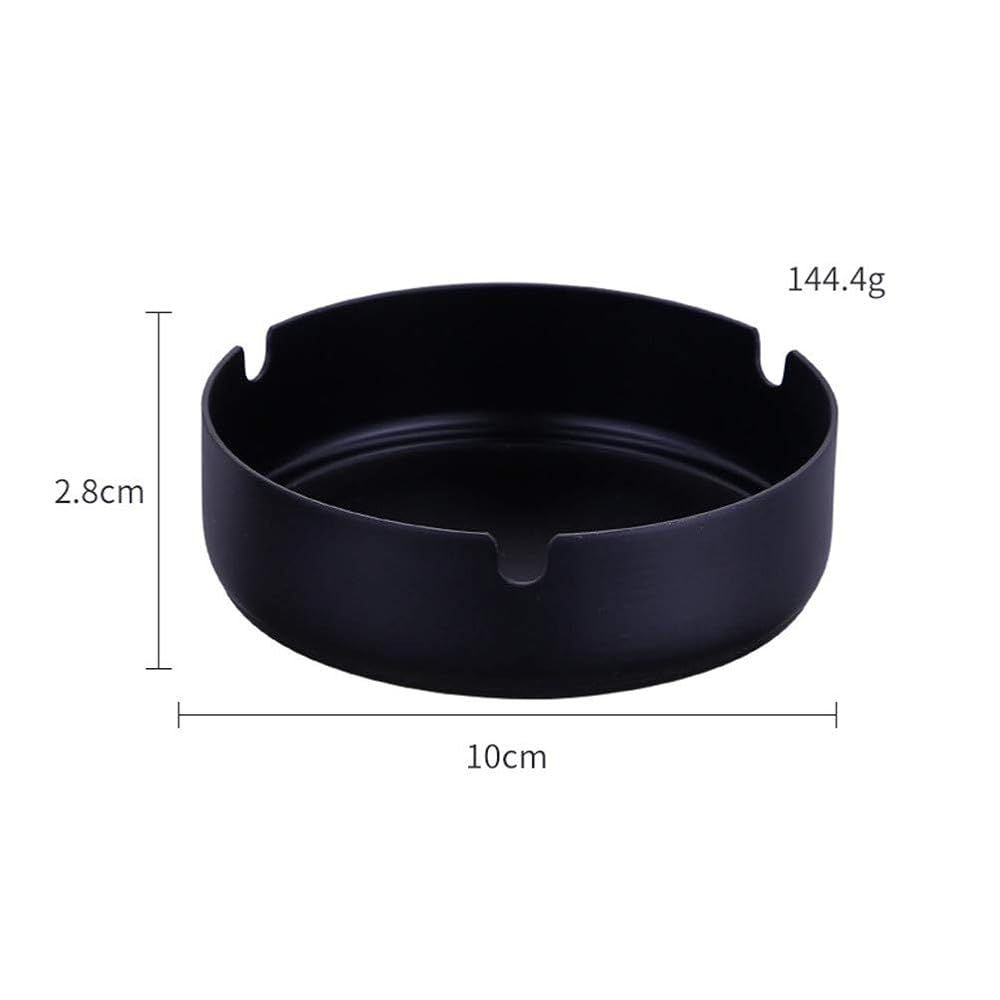 Premium Stainless Steel Ashtray (Black) - smartease