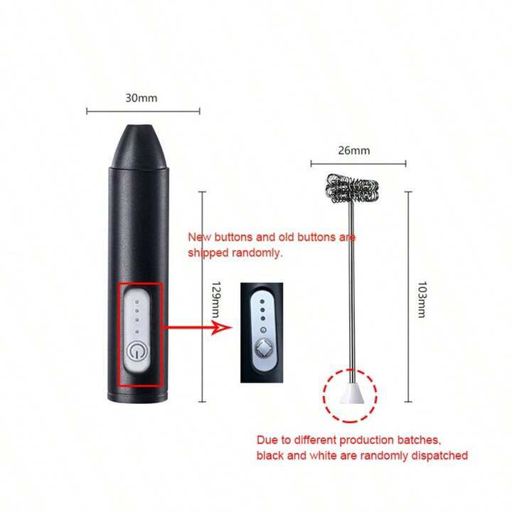 Rechargeable Electric Milk Frother (3 Speeds) - smartease