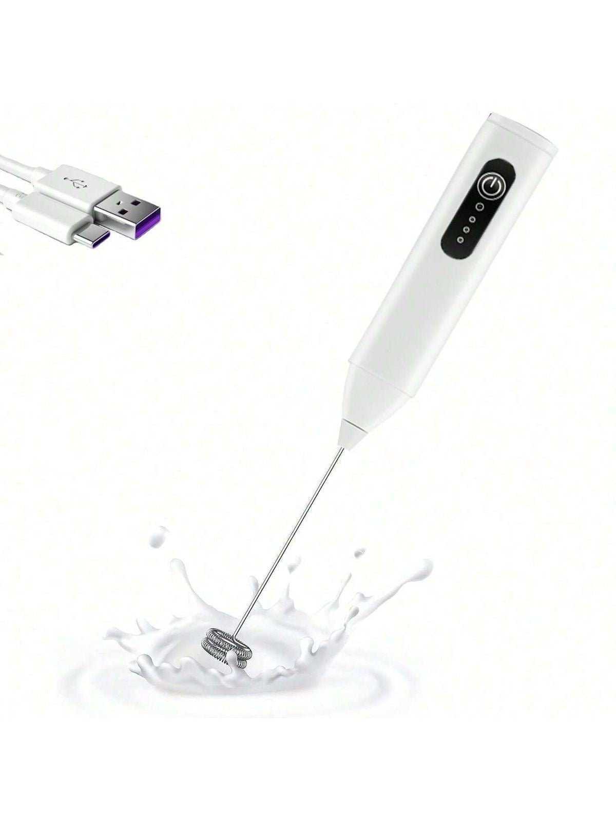 Rechargeable Electric Milk Frother (3 Speeds) - smartease
