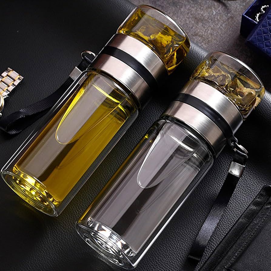 Reusable Glass Tea Filter & Infuser Bottle - smartease