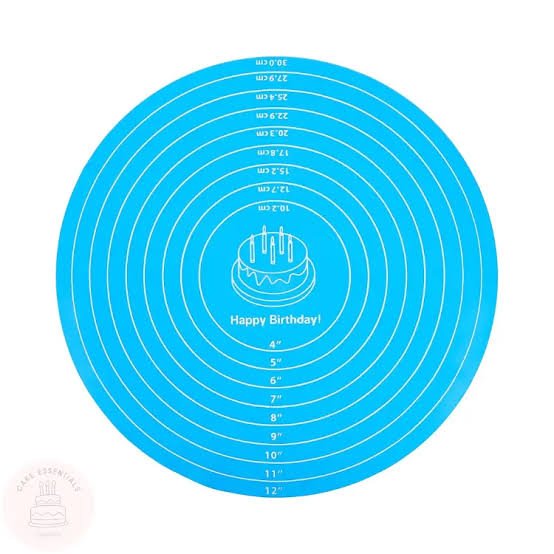 Round Silicone Dough Mat - smartease