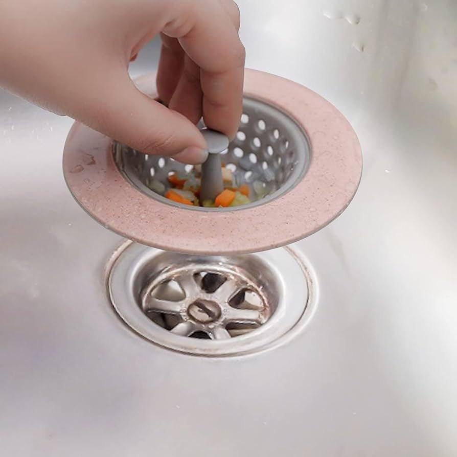 Silicon Sink and Drain Strainer with Clever Pull Design - smartease