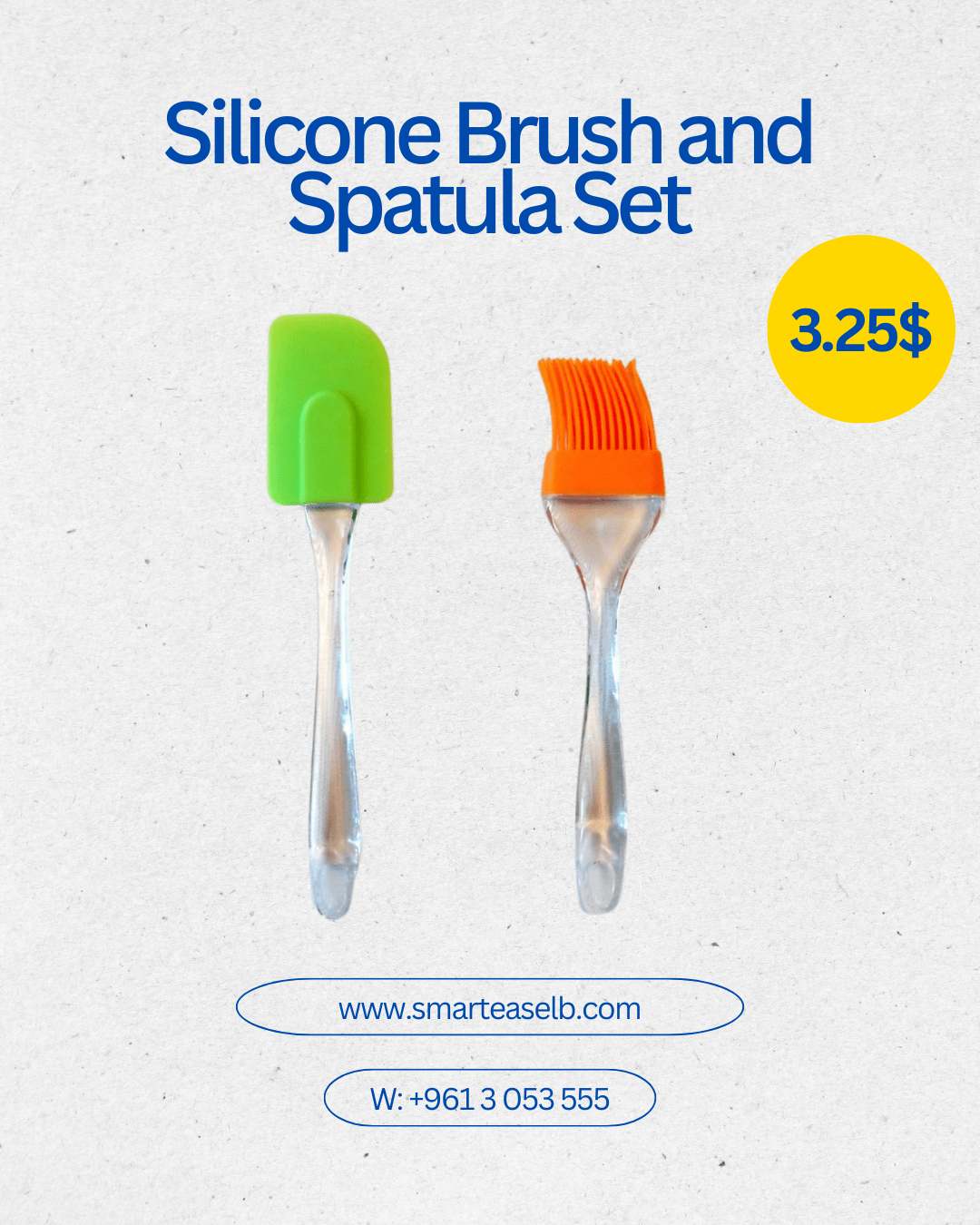 Silicone Brush and Spatula Set - smartease