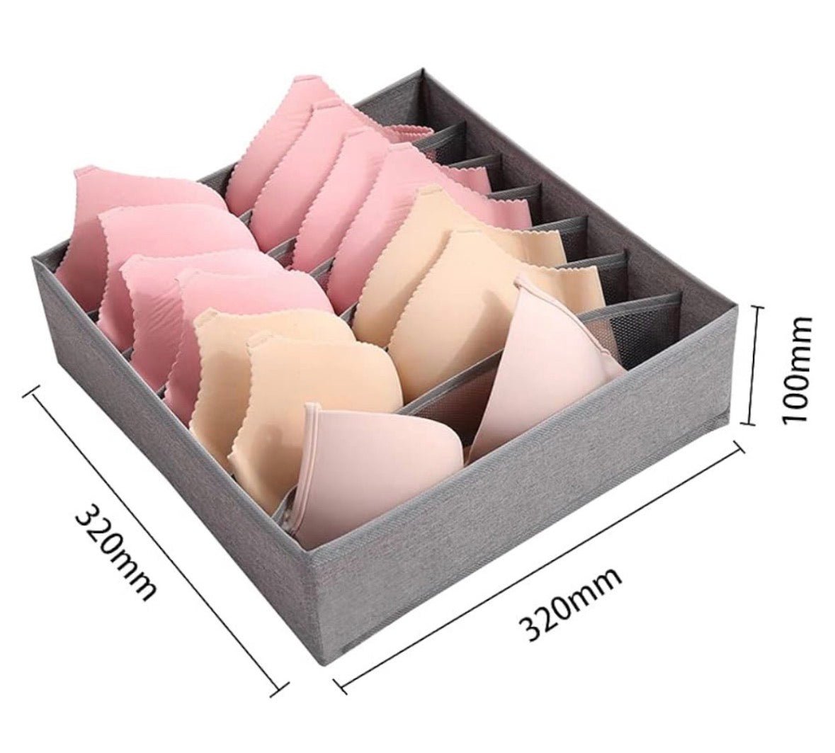 Sock Drawer Organizer (7 Slots) - smartease