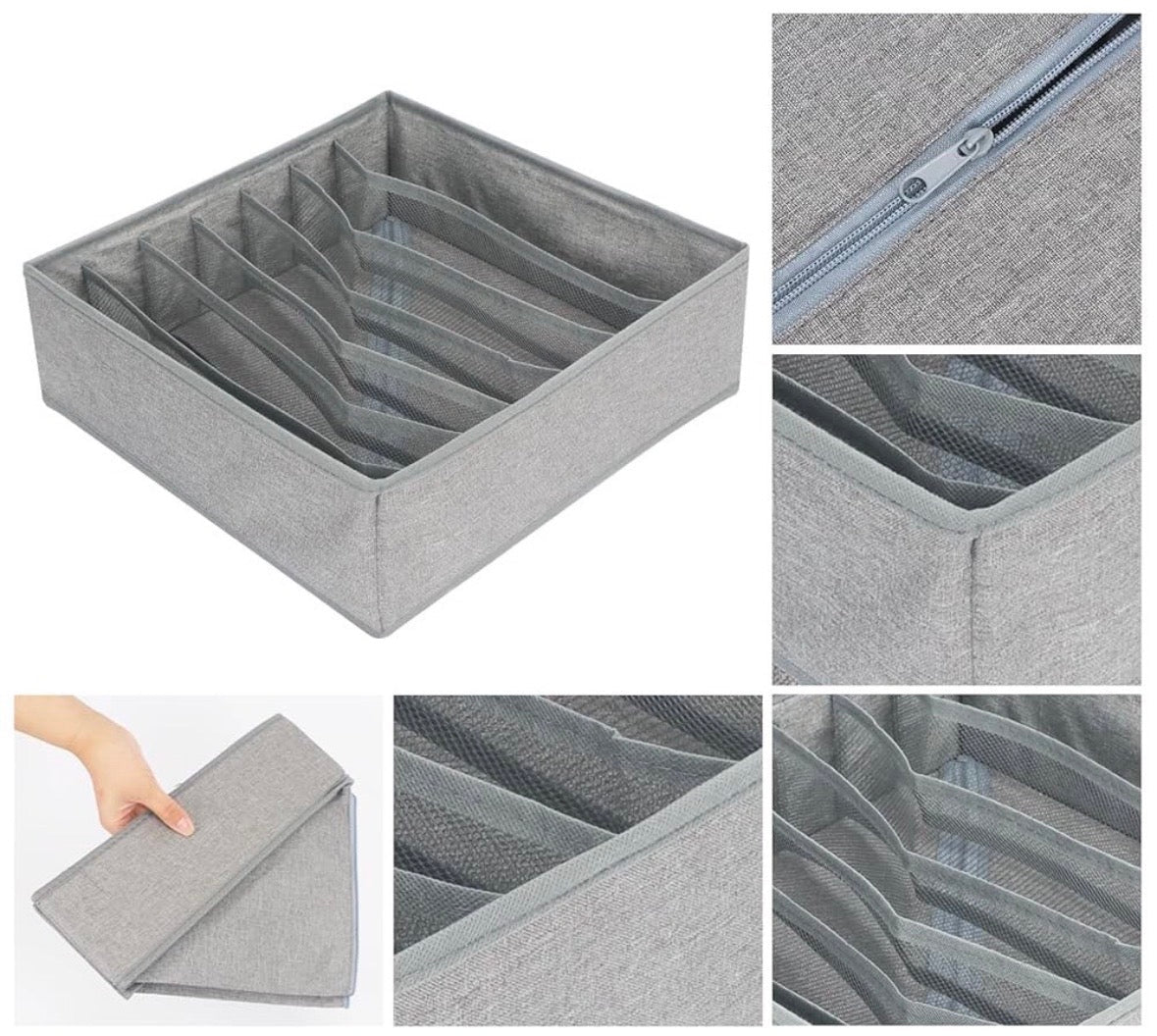 Sock Drawer Organizer (7 Slots) - smartease