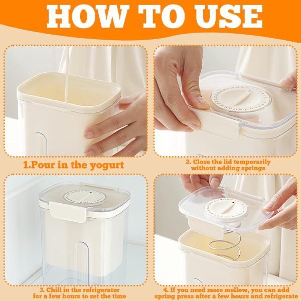 Square Yogurt Strainer - smartease