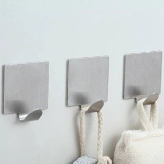 Stainless Steel Adhesive Hook Set - smartease