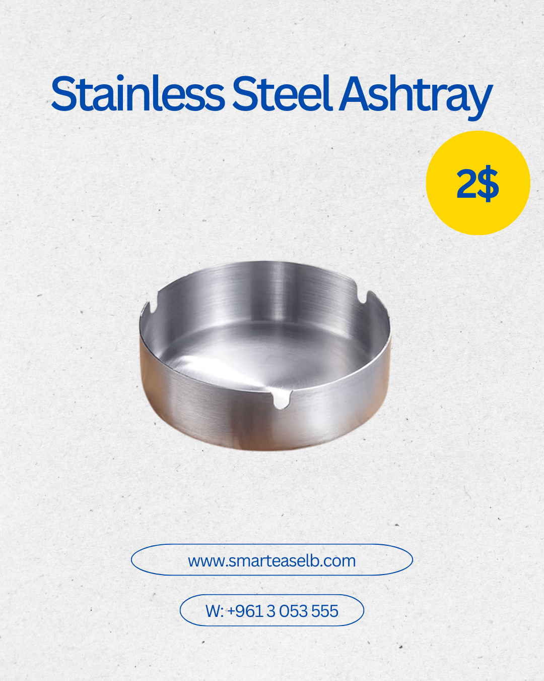 Stainless Steel Ashtray - smartease