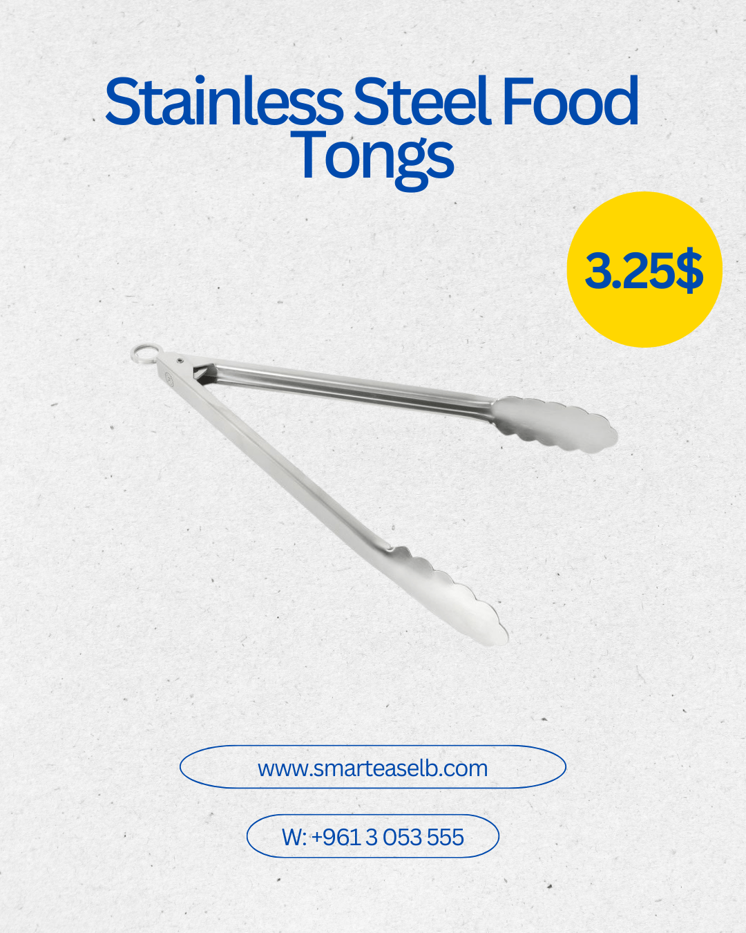 Stainless Steel Food Tongs - smartease