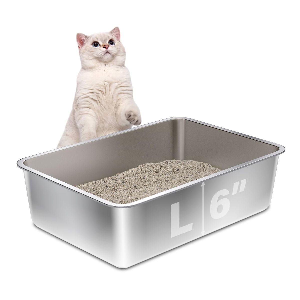 Stainless Steel Litter Box - smartease