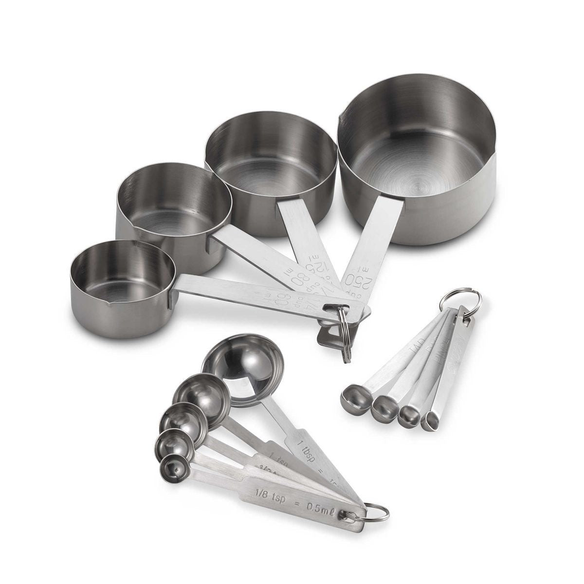 Stainless Steel Measuring Cups and Spoons Set - smartease