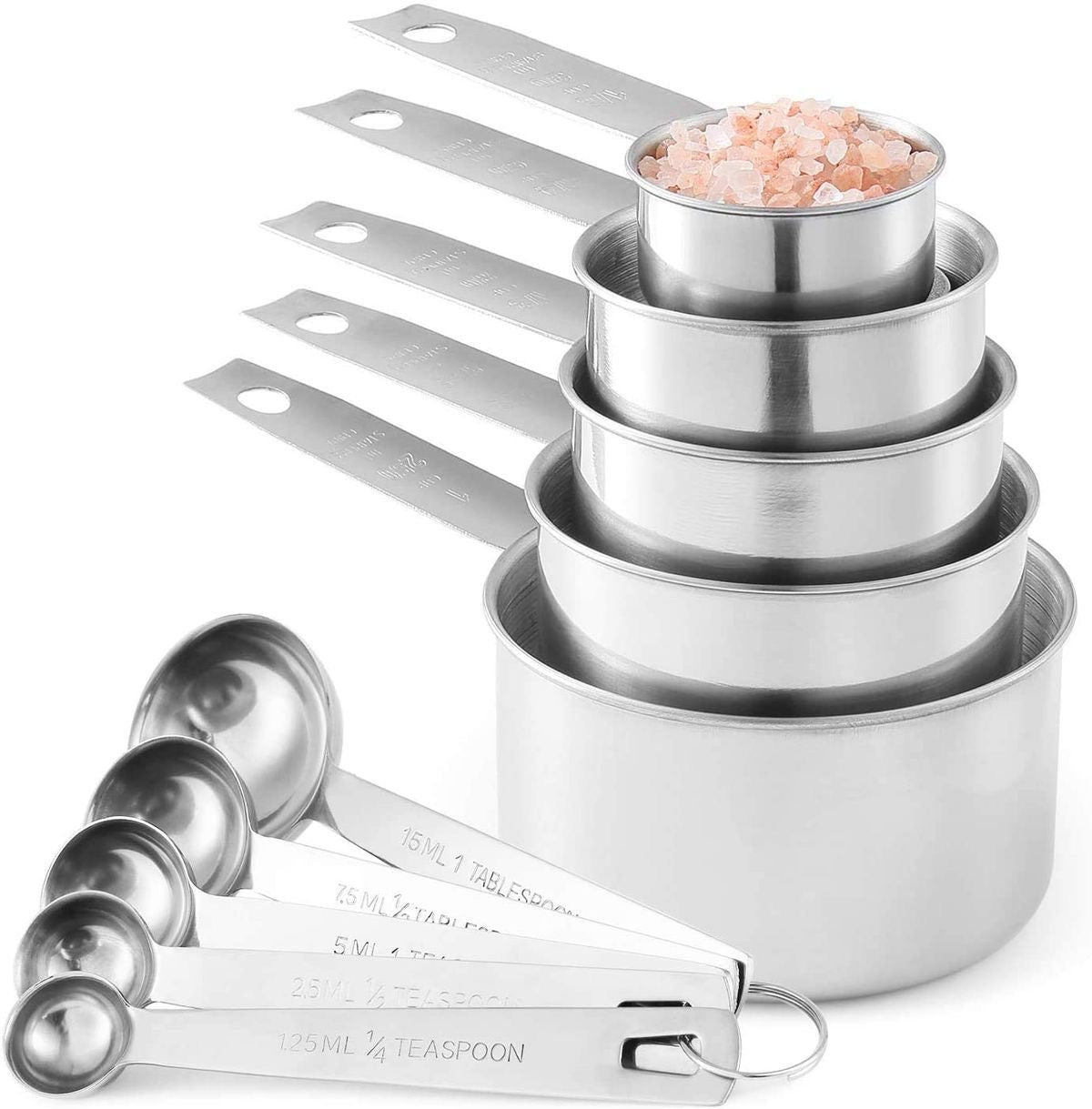 Stainless Steel Measuring Cups and Spoons Set - smartease