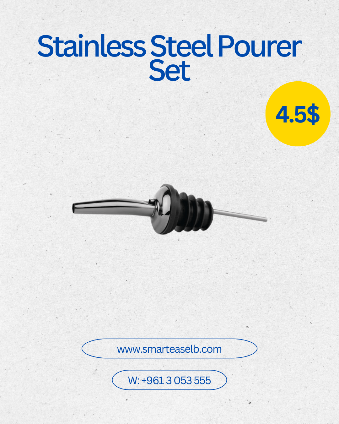 Stainless Steel Pourer Set - smartease